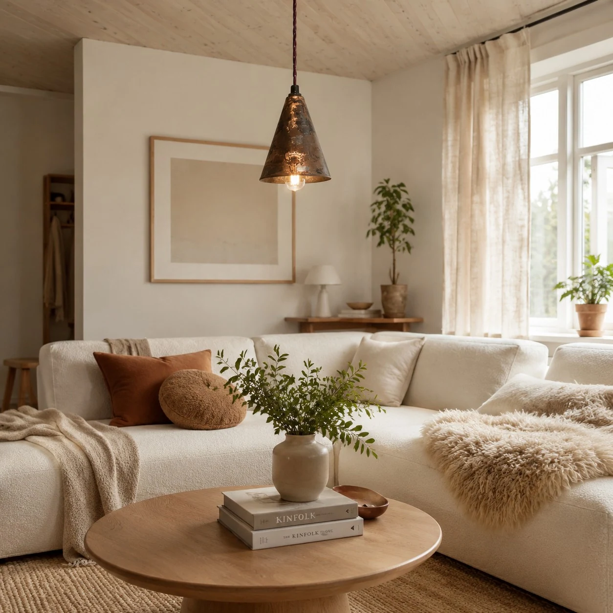 Bright Sofa Corner Scene