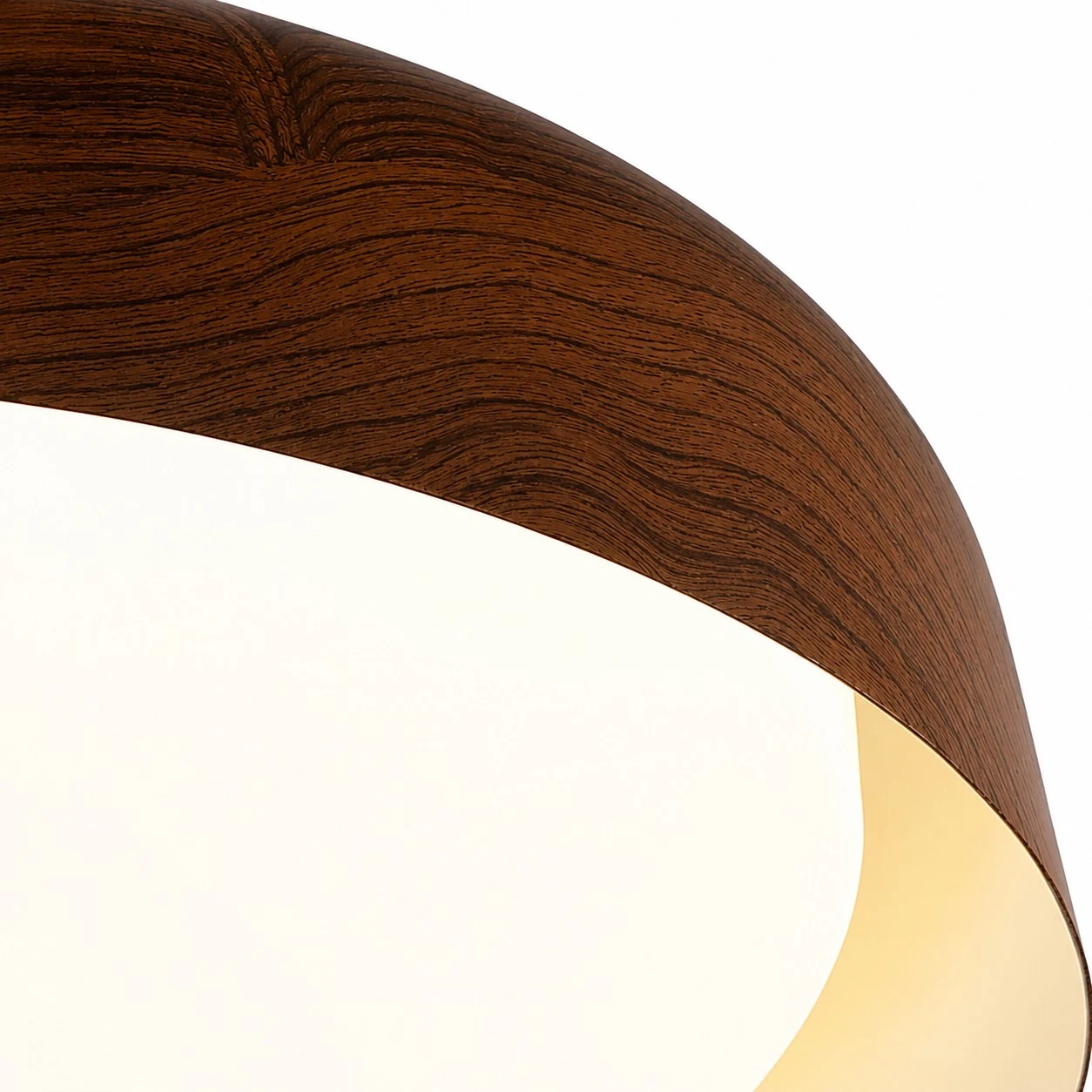 Wabi-Sabi Wood Color LED Flush Mount Ceiling Light