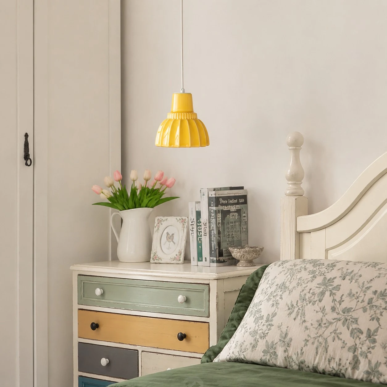 Ceramic pendant in room setting