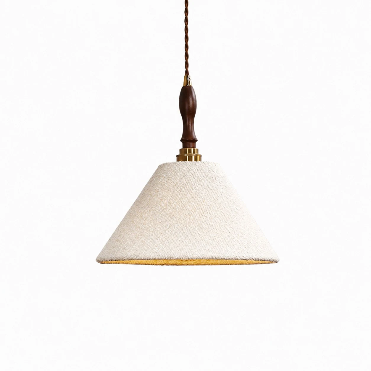 Cream fabric shade product cutout